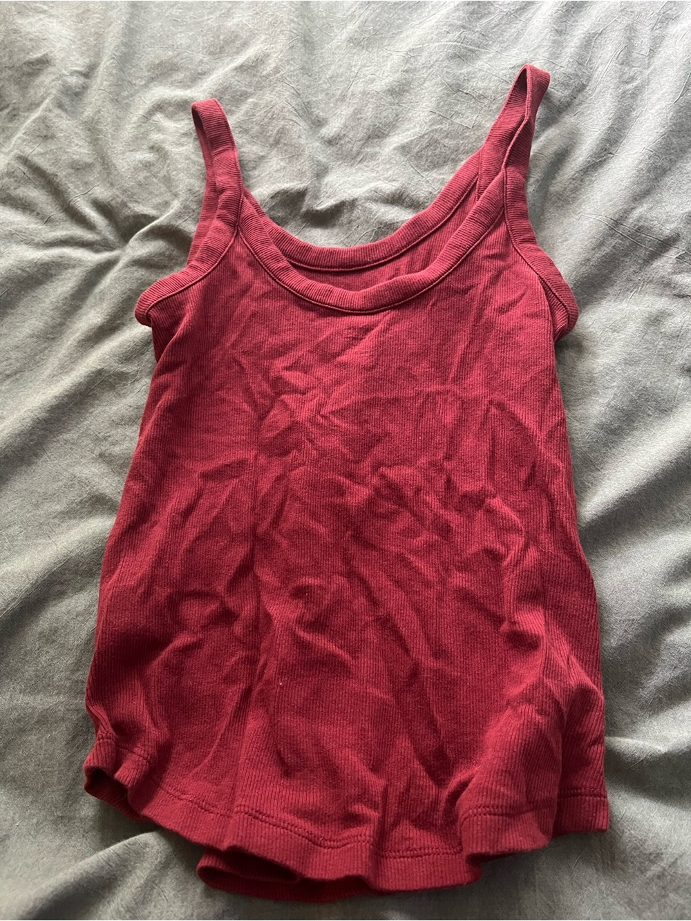 a.n.a Raspberry Ribbed Tank Top - Picture 3 of 3